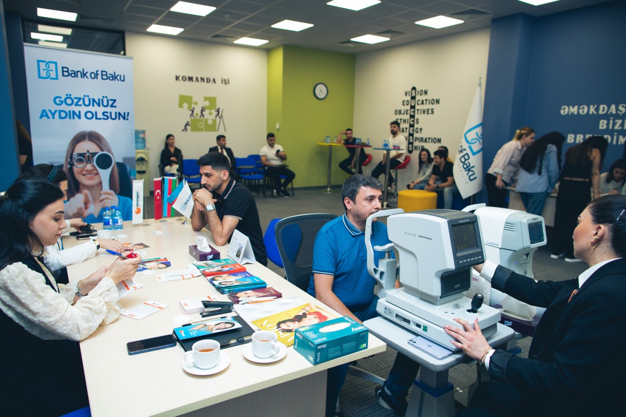 “Bank of Baku”dan “Gözünüz aydın olsun!” şüarı ilə sağlamlıq aksiyası - FOTOLAR